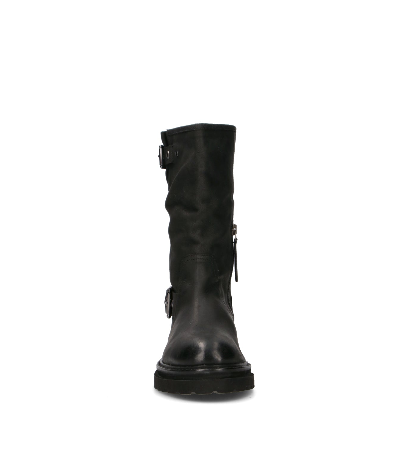 JANET&JANET Stivale donna nero in pelle
