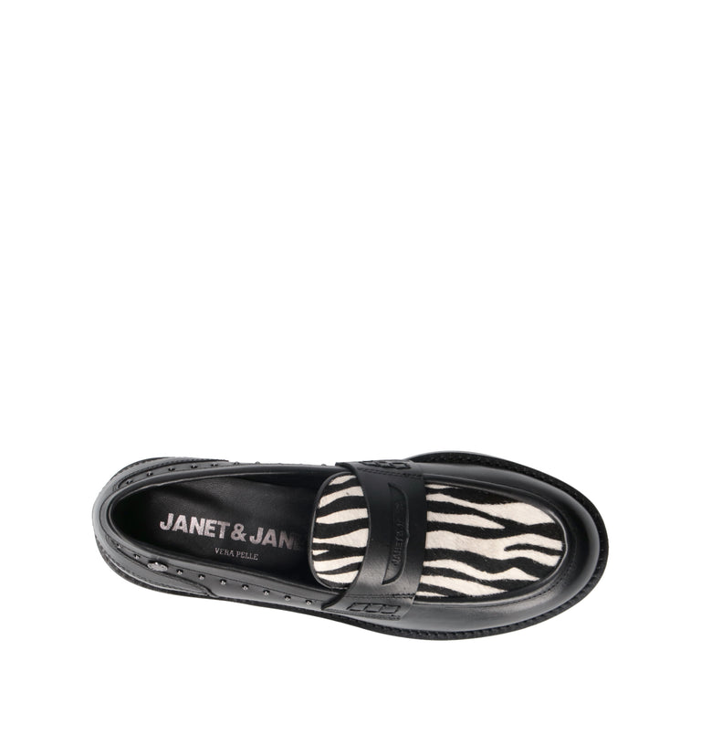 JANET&JANET Mocassino donna nero