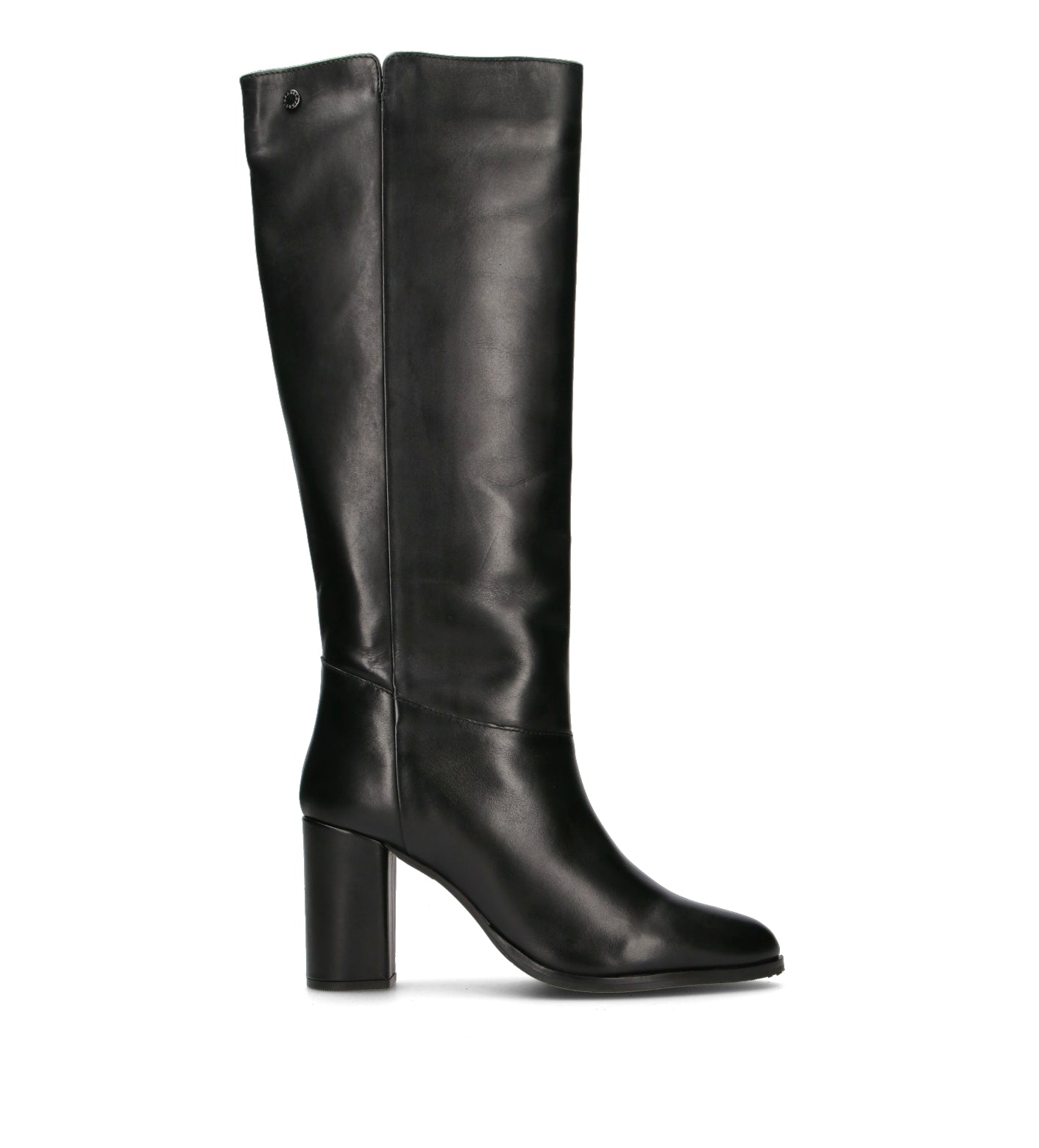 JANET&JANET Stivale donna nero in pelle
