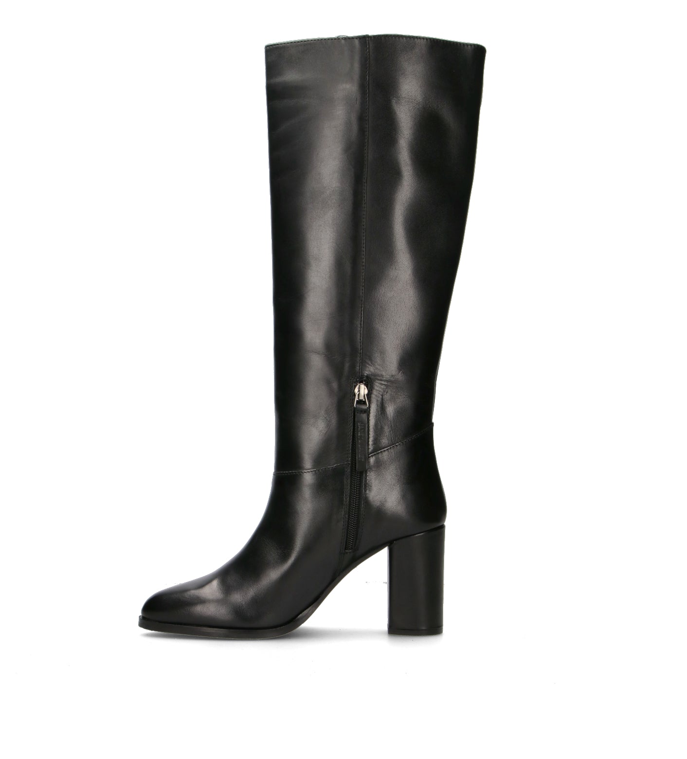 JANET&JANET Stivale donna nero in pelle