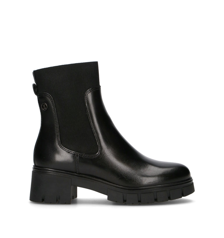 JANET&JANET Tronchetto donna nero in pelle