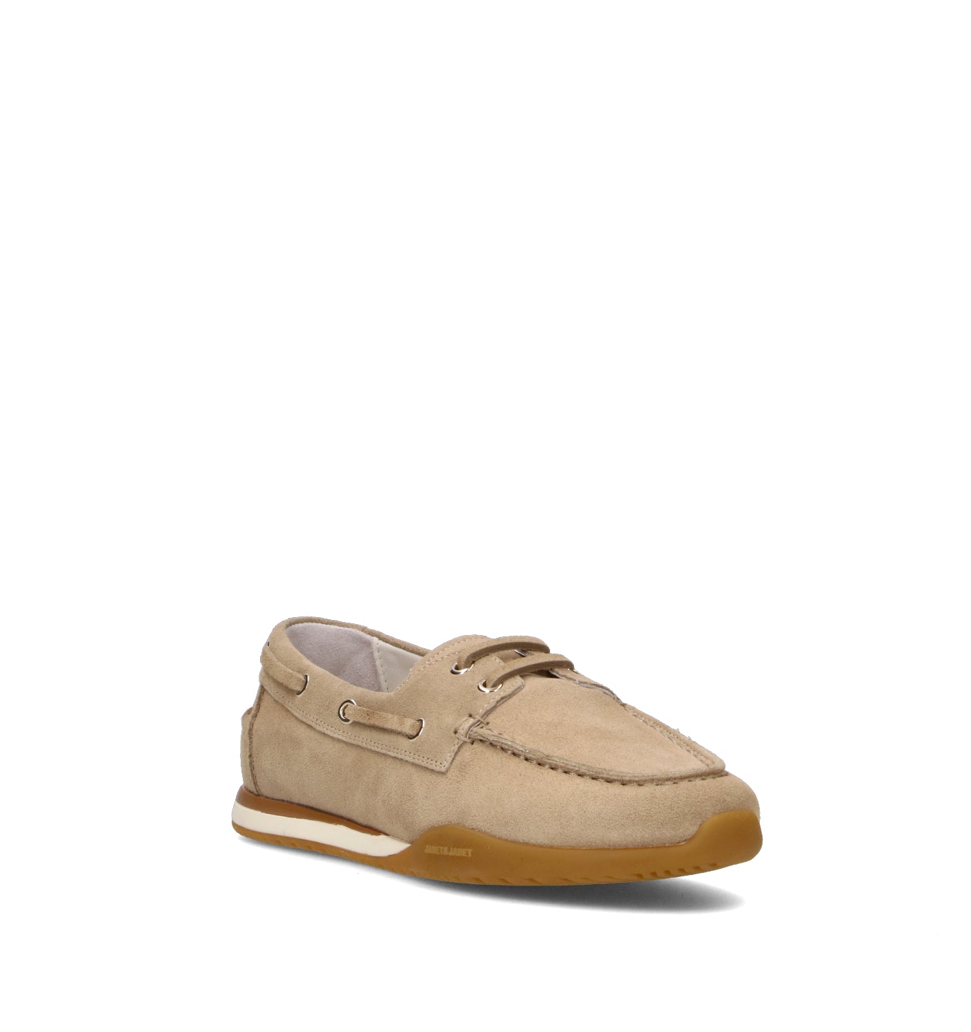JANET&JANET Scarpa barca donna beige in suede
