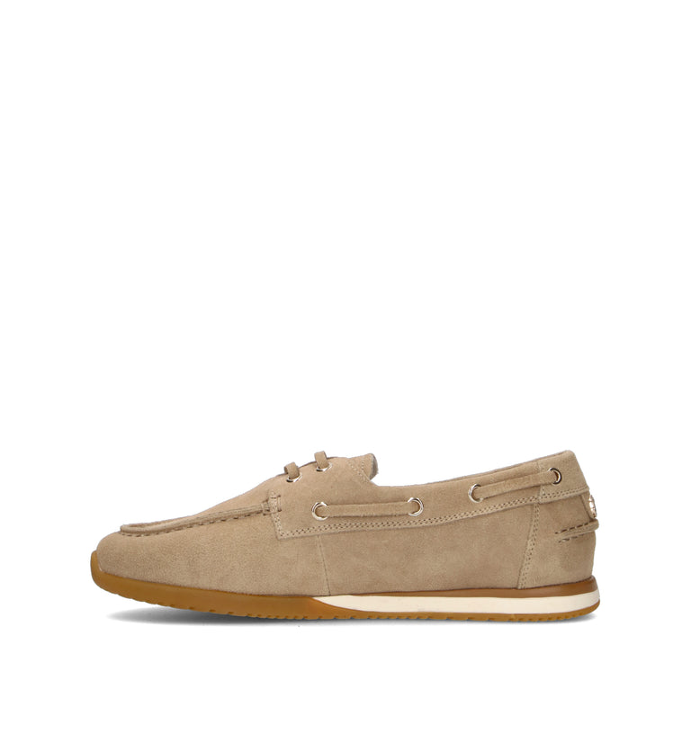 JANET&JANET Scarpa barca donna beige in suede
