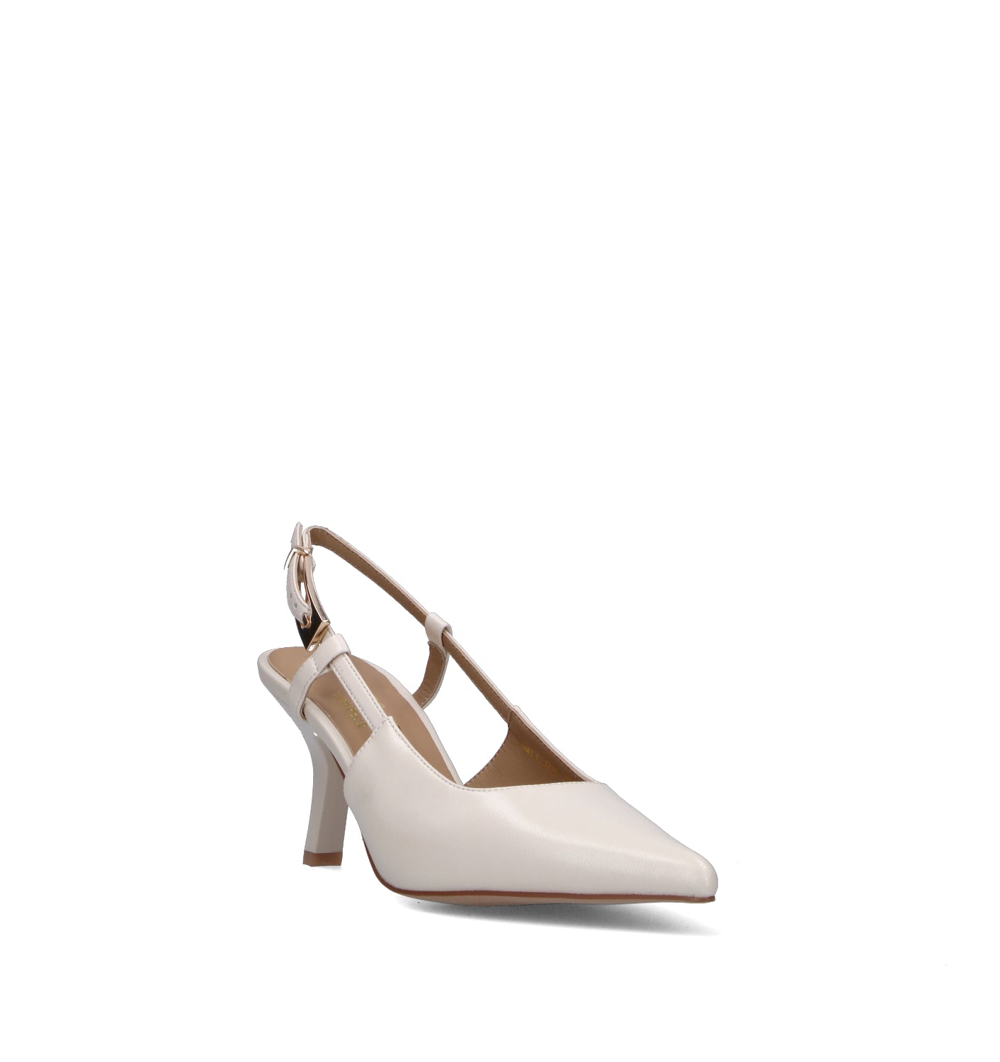 JANET&JANET Slingback donna beige in pelle