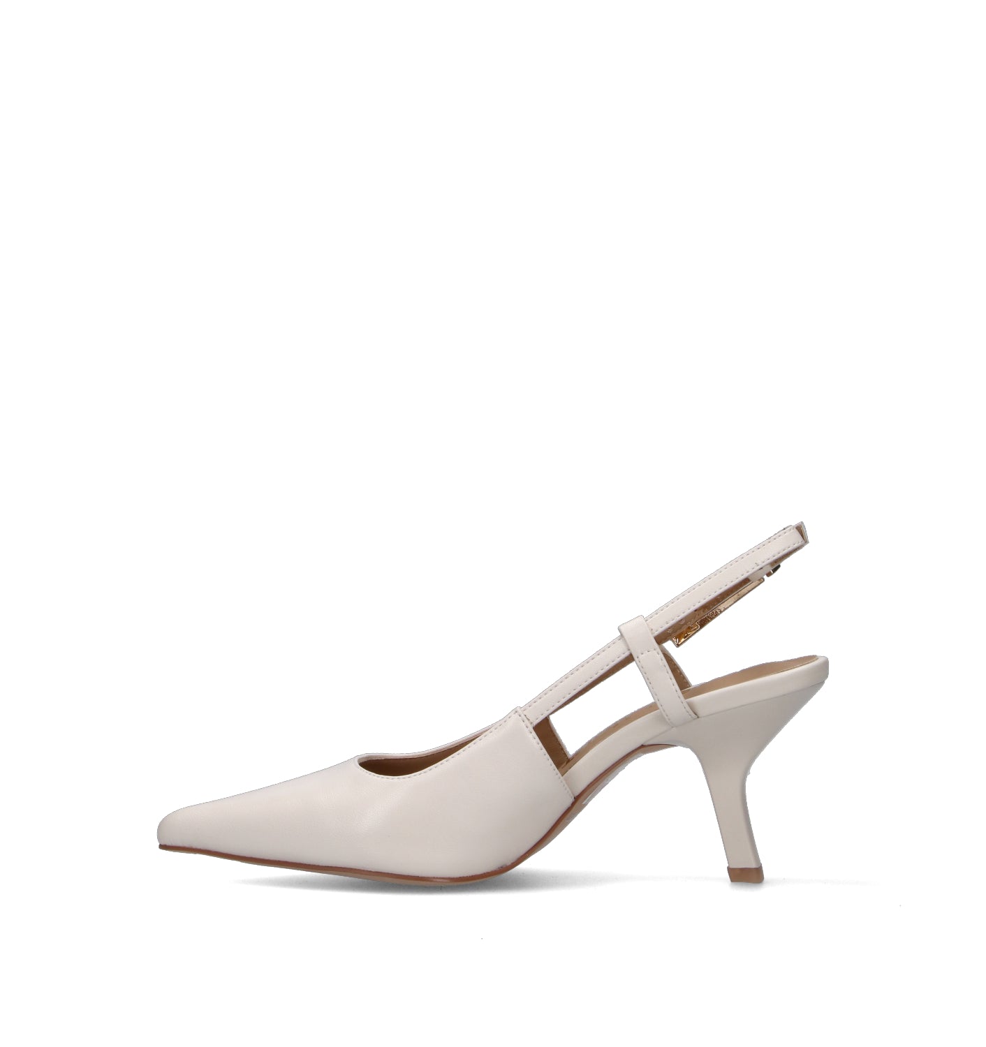 JANET&JANET Slingback donna beige in pelle