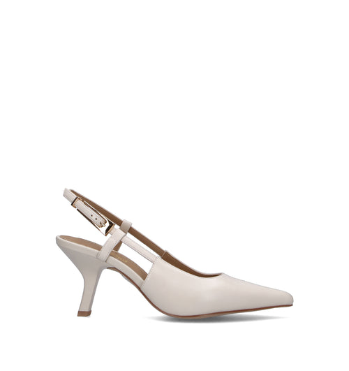 JANET&JANET Slingback donna beige in pelle