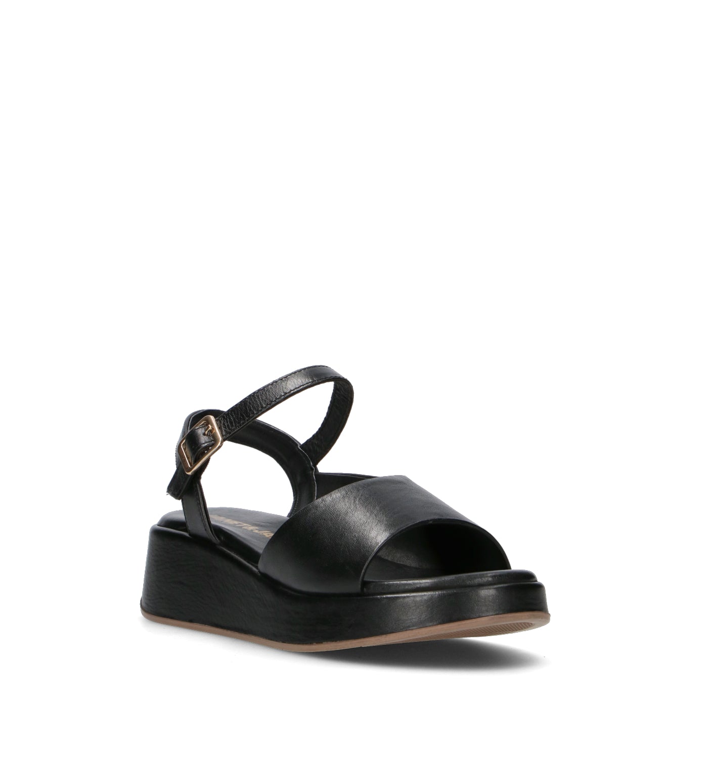 JANET&JANET Sandalo donna nero in pelle