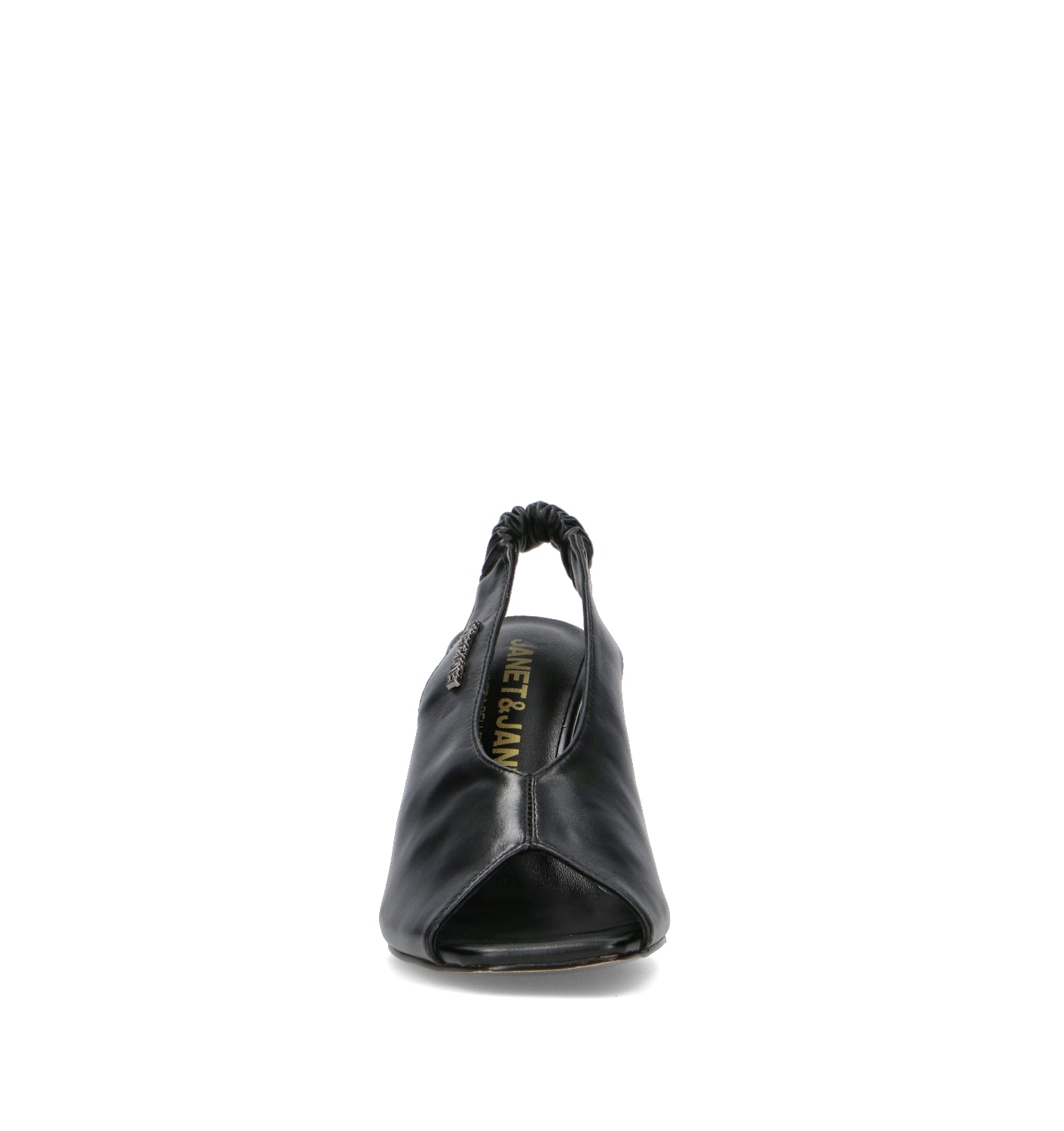 JANET&JANET Sandalo donna nero in pelle