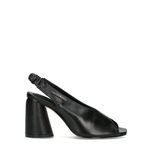 JANET&JANET Sandalo donna nero in pelle