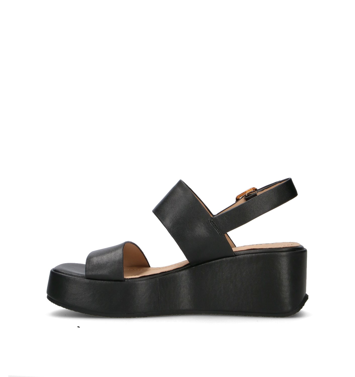 JANET&JANET Sandalo donna nero in pelle