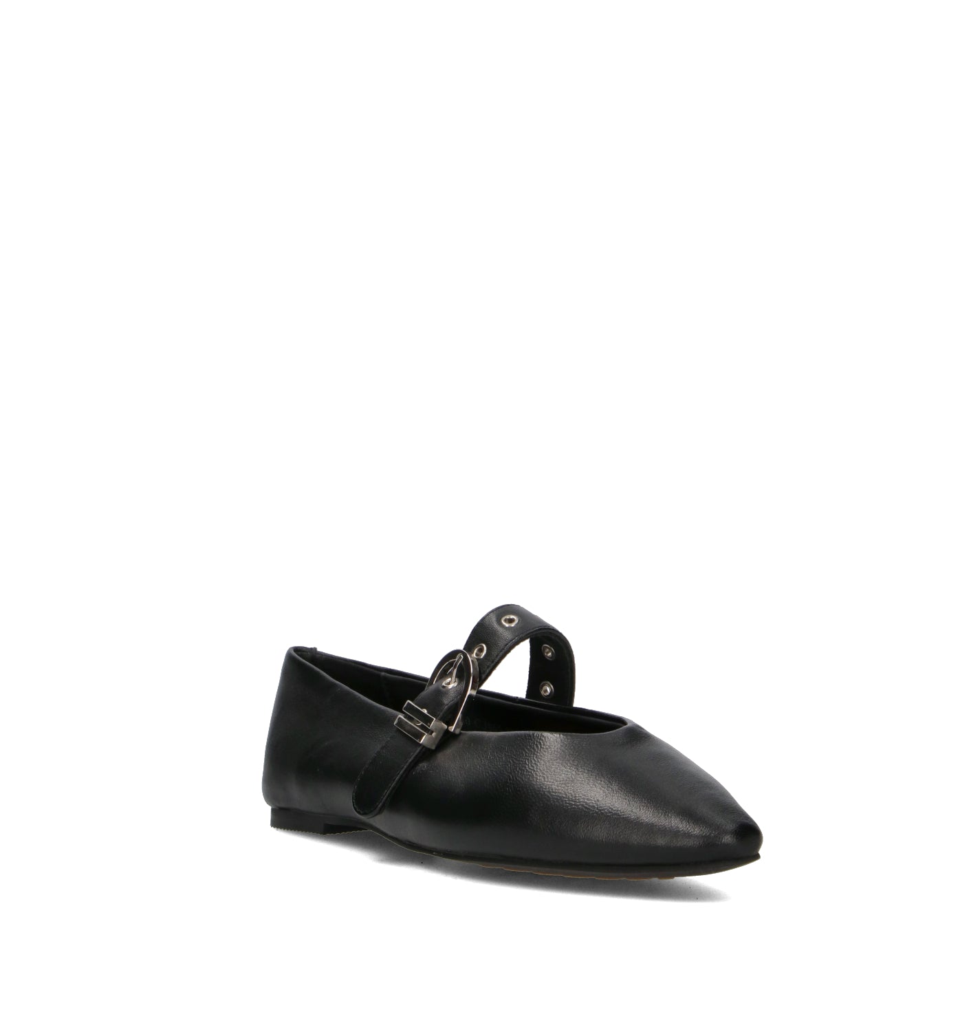 JANET&JANET Ballerina donna nera in pelle