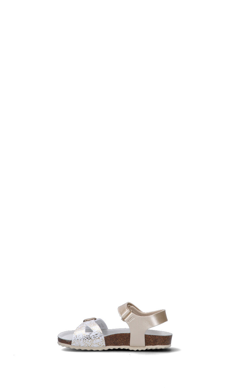 GEOX Sandalo bimba bianco/oro