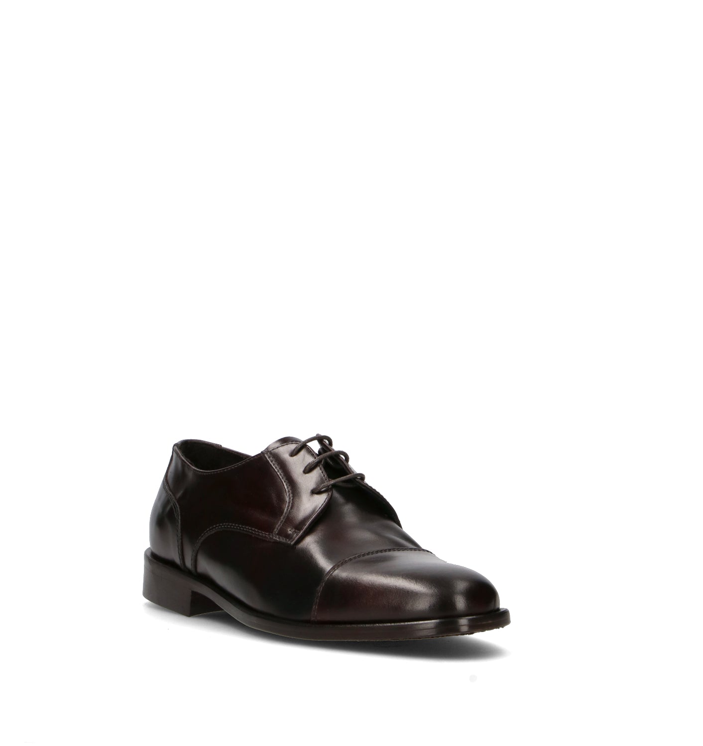 PAWELK'S Stringata uomo marrone in pelle