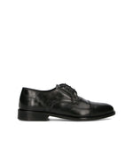 PAWELK'S Stringata uomo nera in pelle