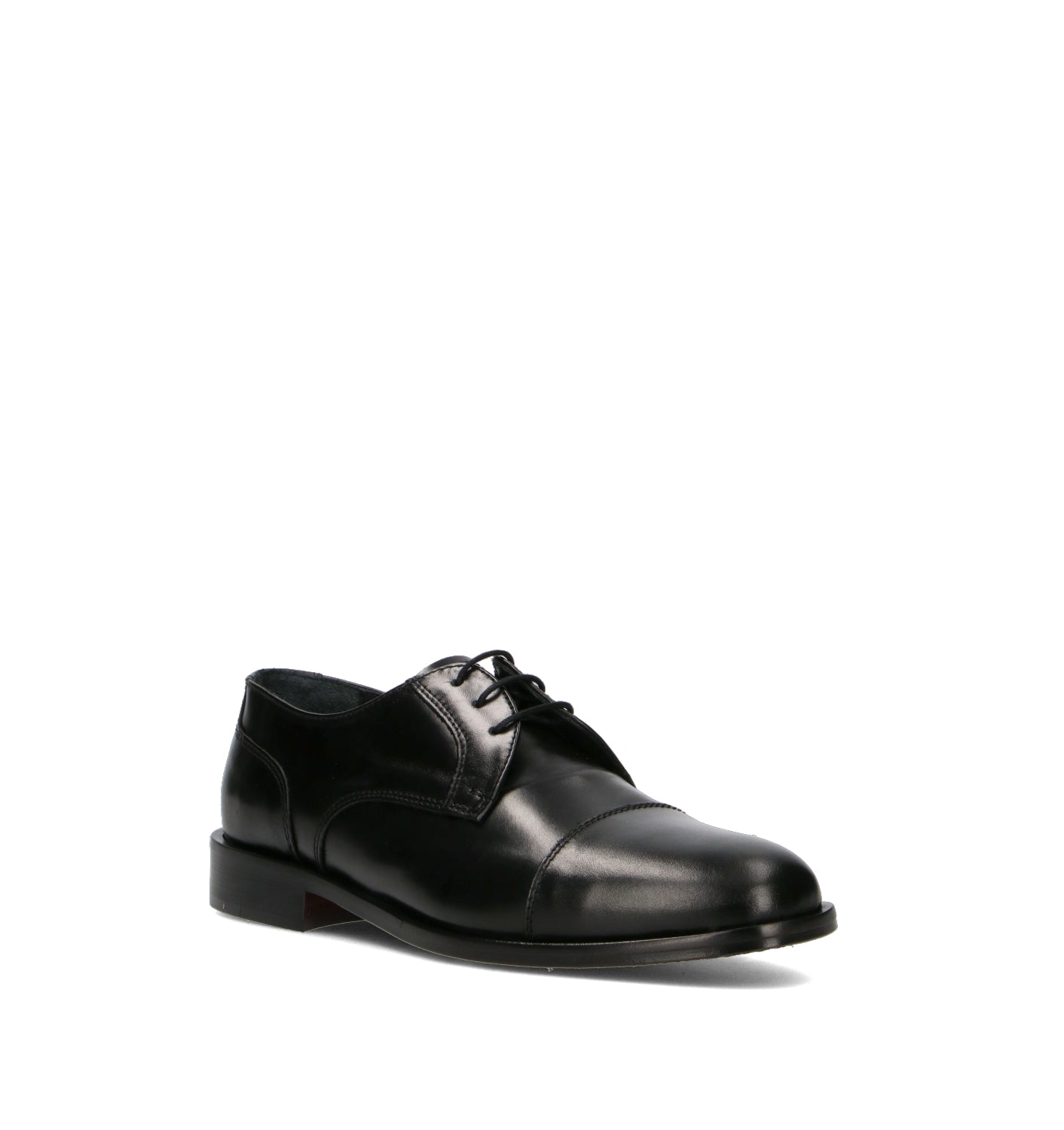 PAWELK'S Stringata uomo nera in pelle