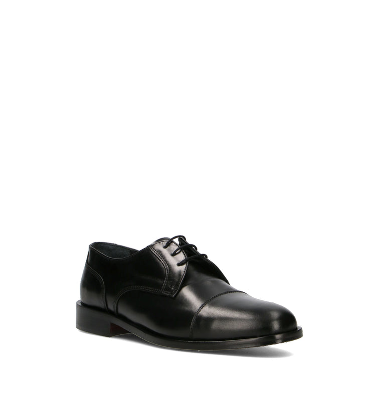 PAWELK'S Stringata uomo nera in pelle