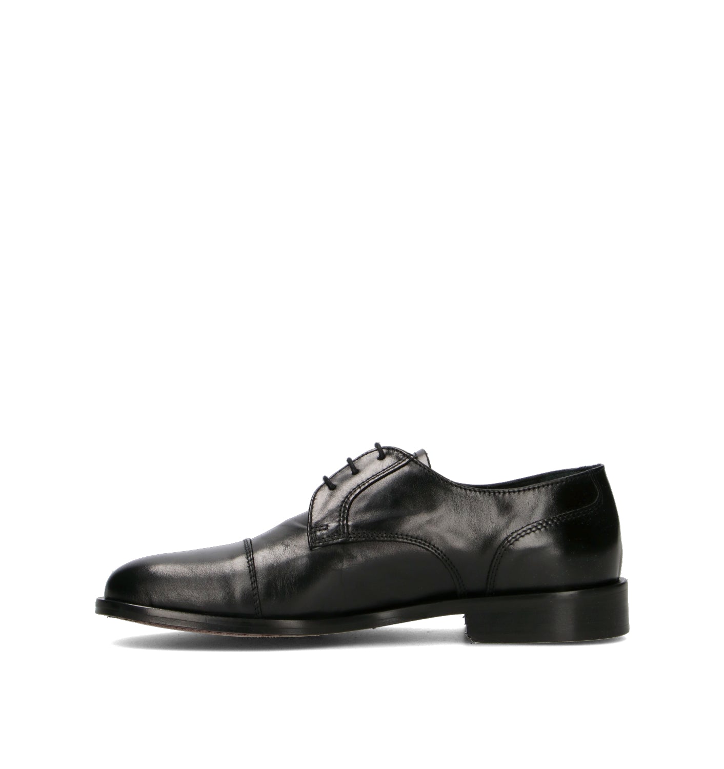 PAWELK'S Stringata uomo nera in pelle