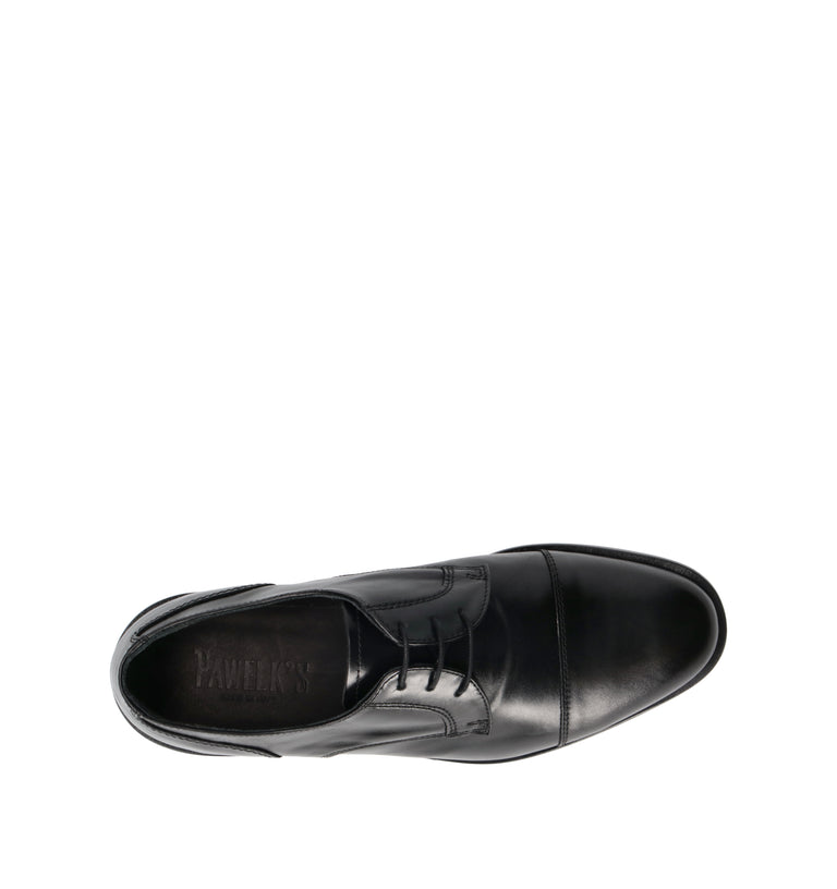 PAWELK'S Stringata uomo nera in pelle