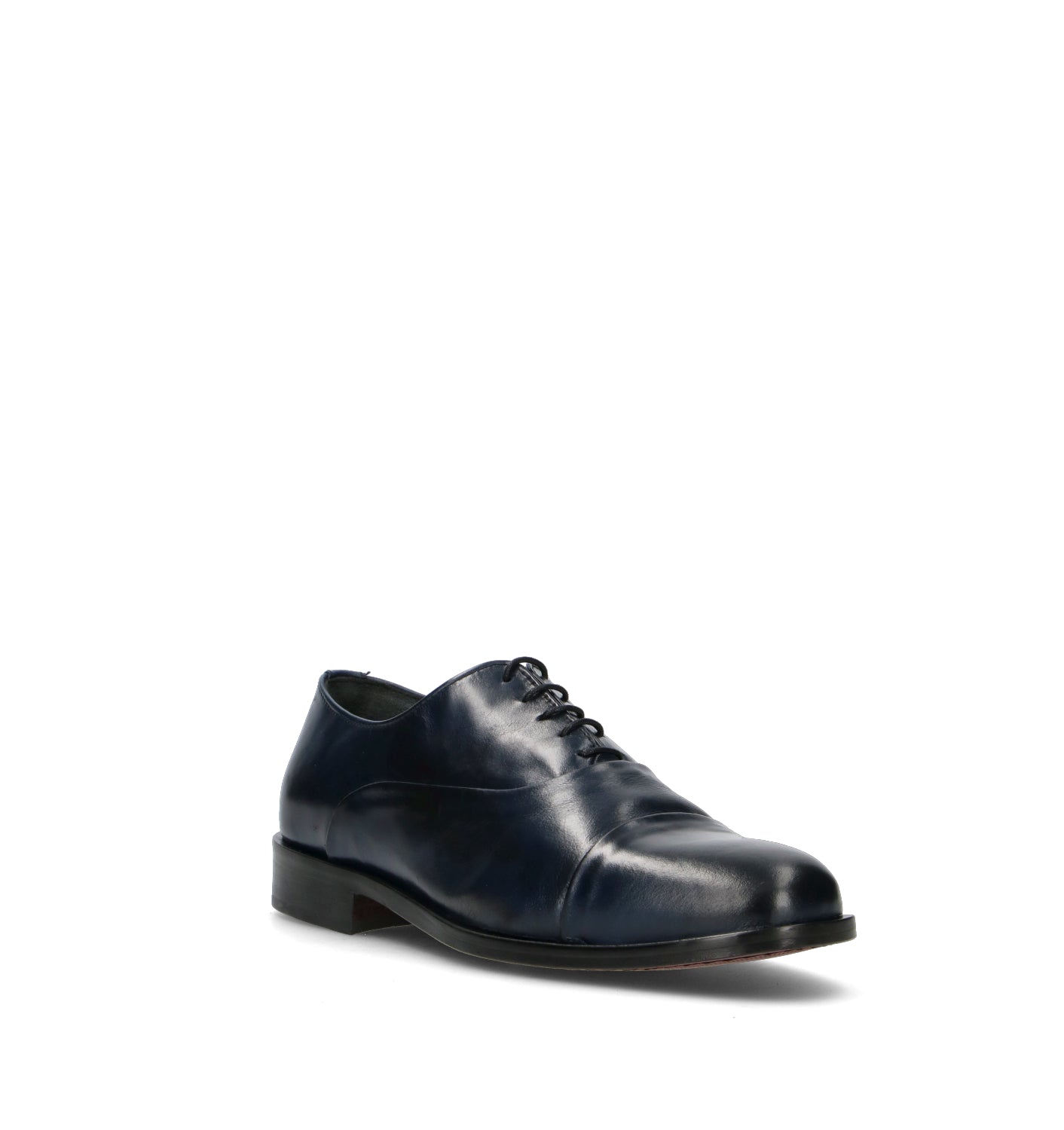 PAWELK'S Stringata uomo blu in pelle