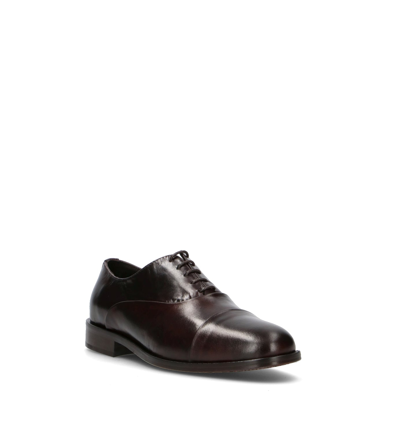 PAWELK'S Stringata uomo marrone in pelle