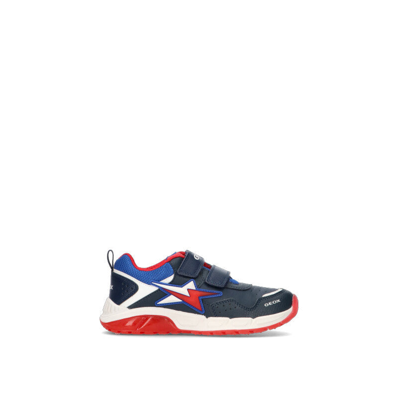 GEOX Sneaker bimbo blu/rossa