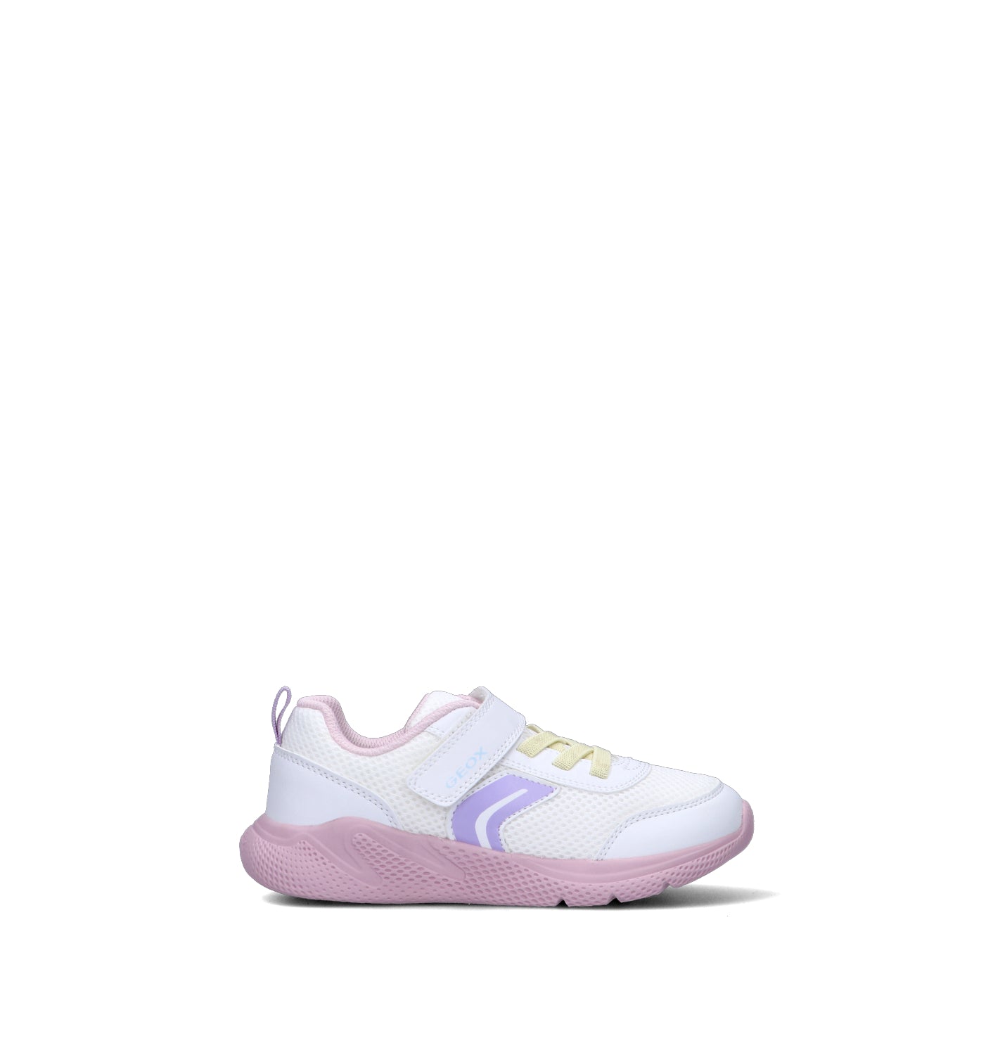 GEOX Sneaker bimba bianca/rosa