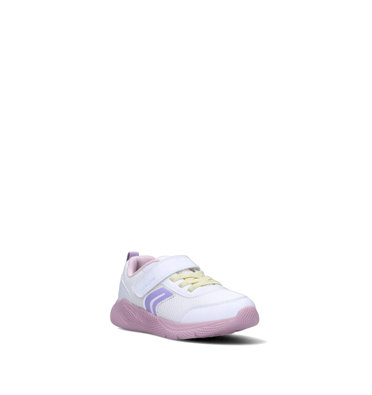GEOX Sneaker bimba bianca/rosa