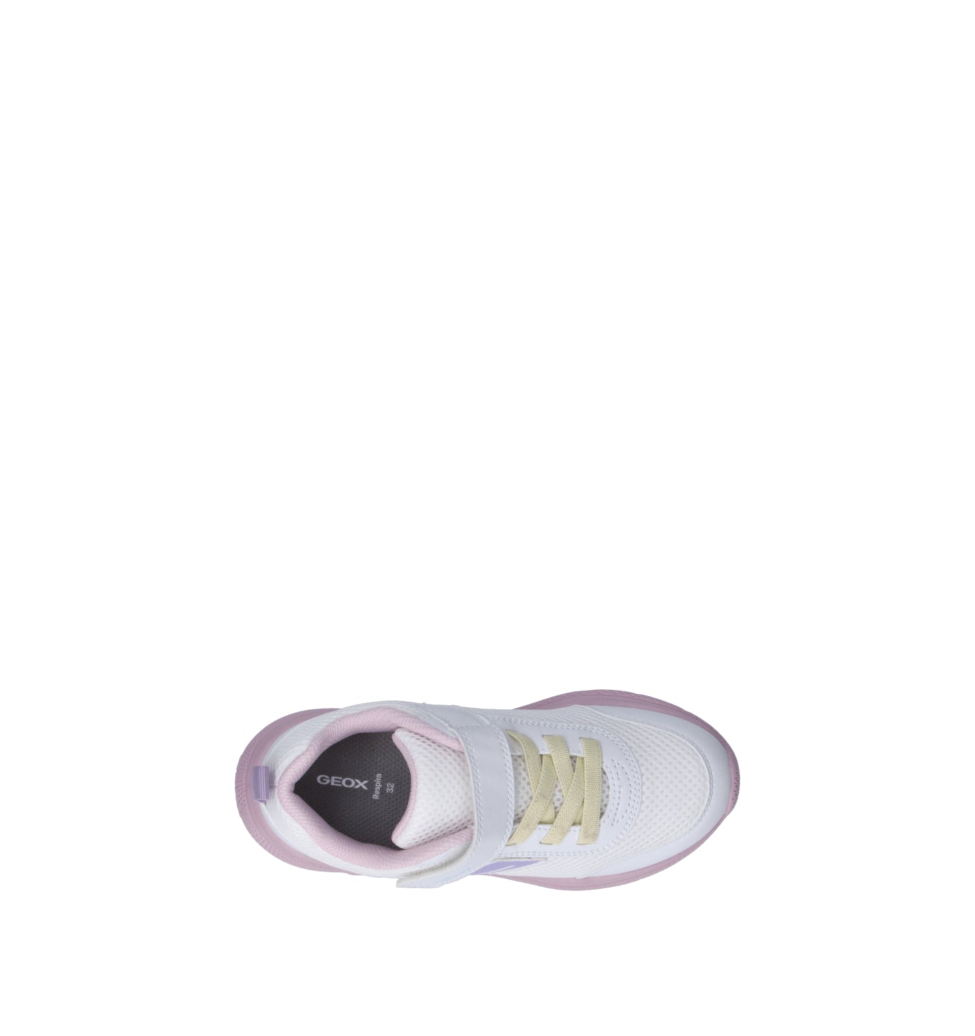 GEOX Sneaker bimba bianca/rosa