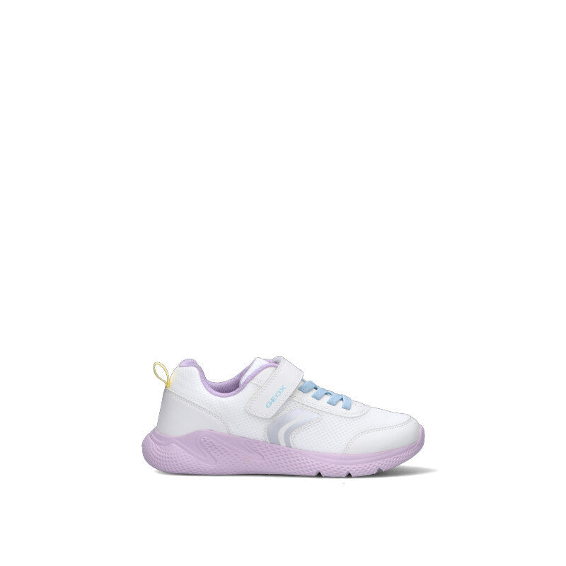 GEOX Sneaker bimba bianca/lilla