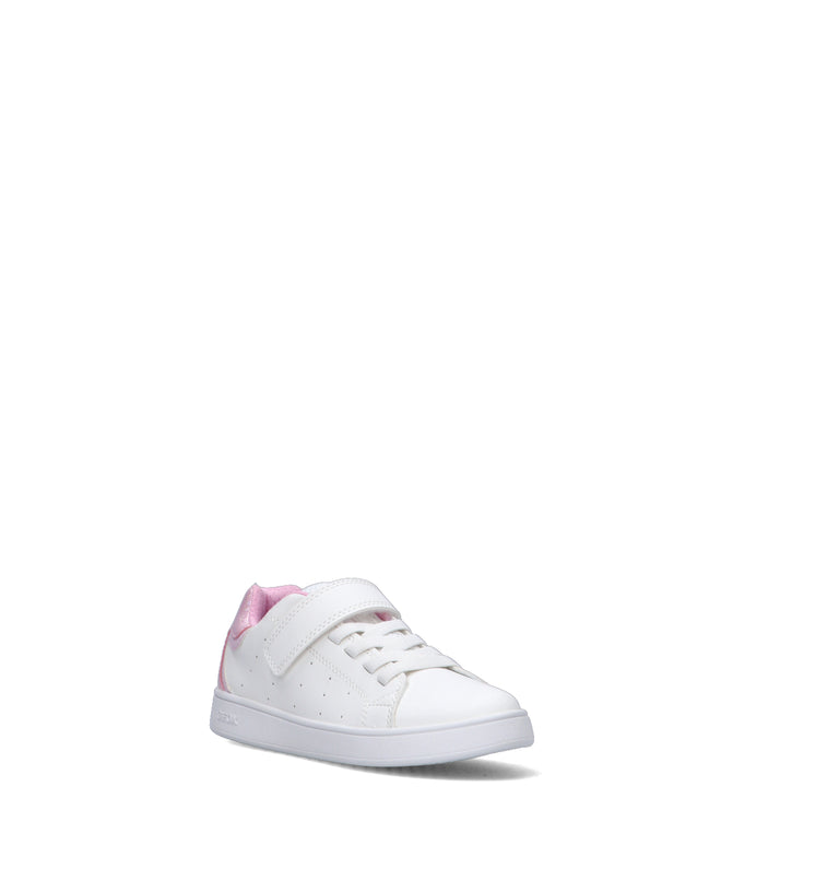 GEOX Sneaker bimba bianca/rosa
