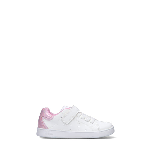 GEOX Sneaker bimba bianca/rosa