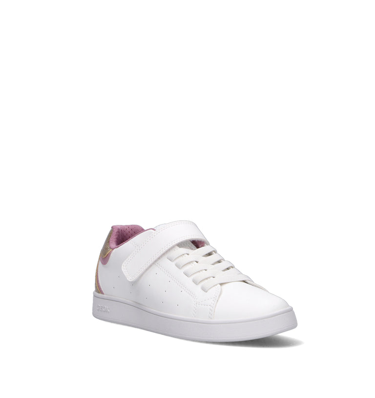 GEOX Sneaker ragazza bianca/oro