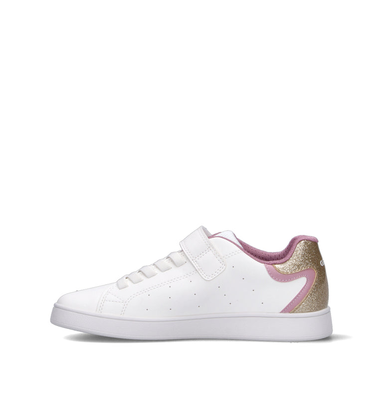 GEOX Sneaker ragazza bianca/oro