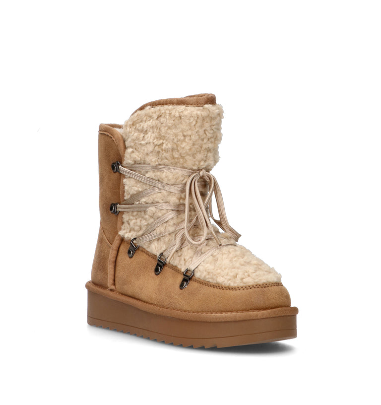 TOO LIKE Stivaletto pelo donna beige