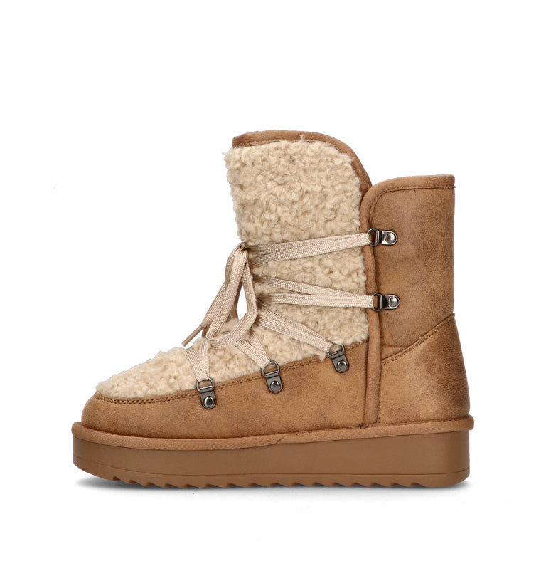 TOO LIKE Stivaletto pelo donna beige