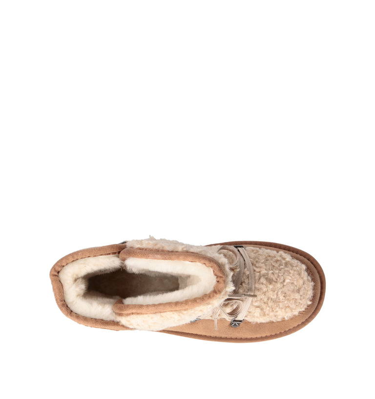 TOO LIKE Stivaletto pelo donna beige