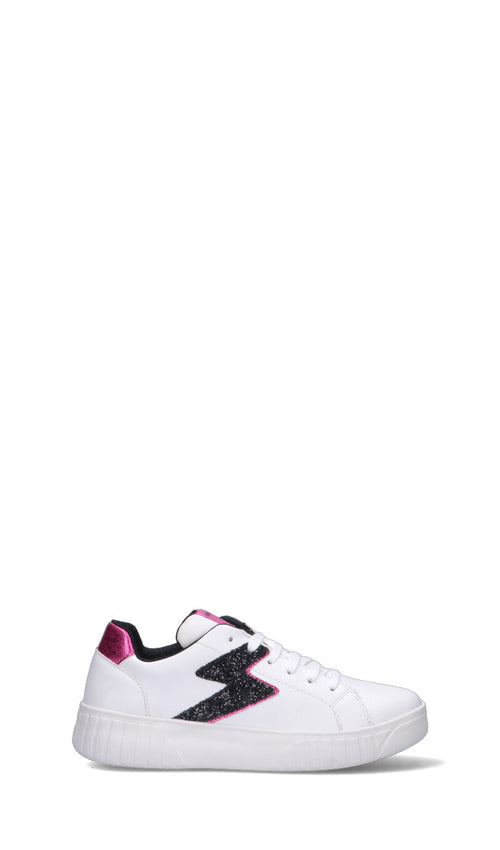 GEOX Sneaker ragazza bianca, nera, argento