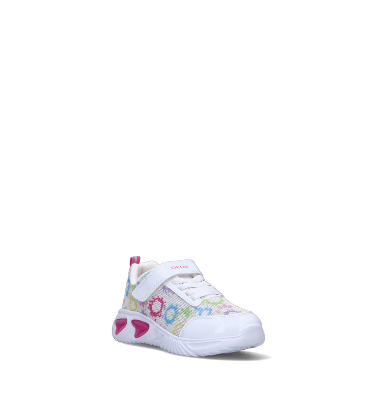 GEOX Sneaker bimba bianca con luci