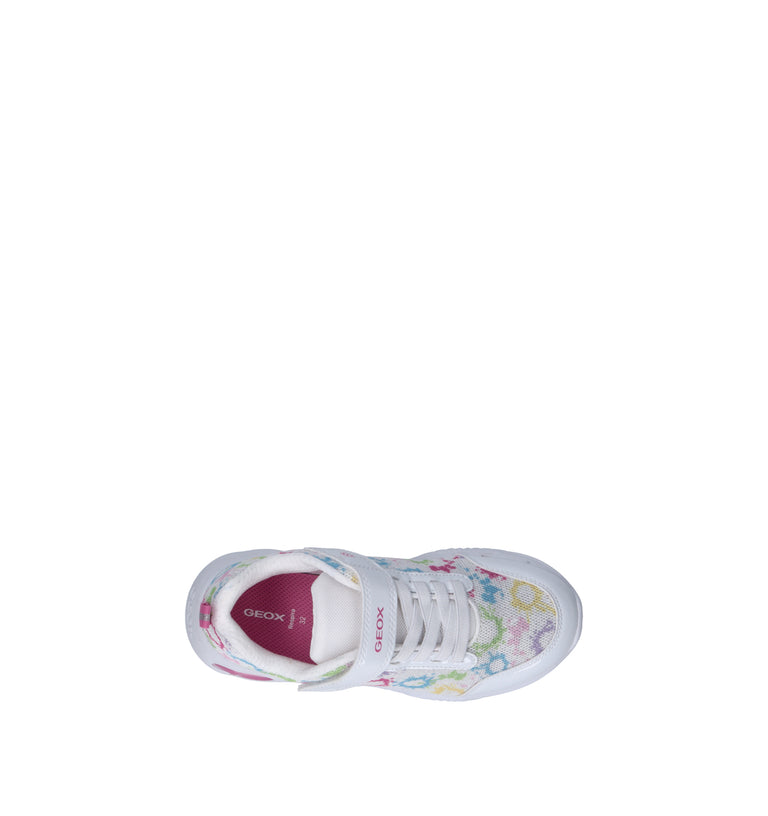GEOX Sneaker bimba bianca con luci