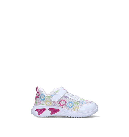 GEOX Sneaker bimba bianca con luci