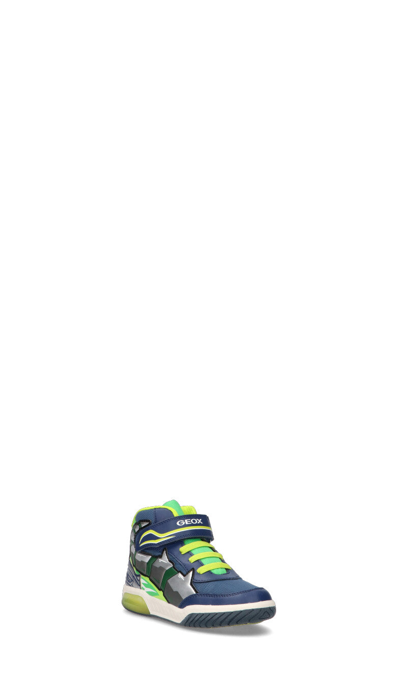 GEOX Sneaker bimbo blu/verde/gialla con luci