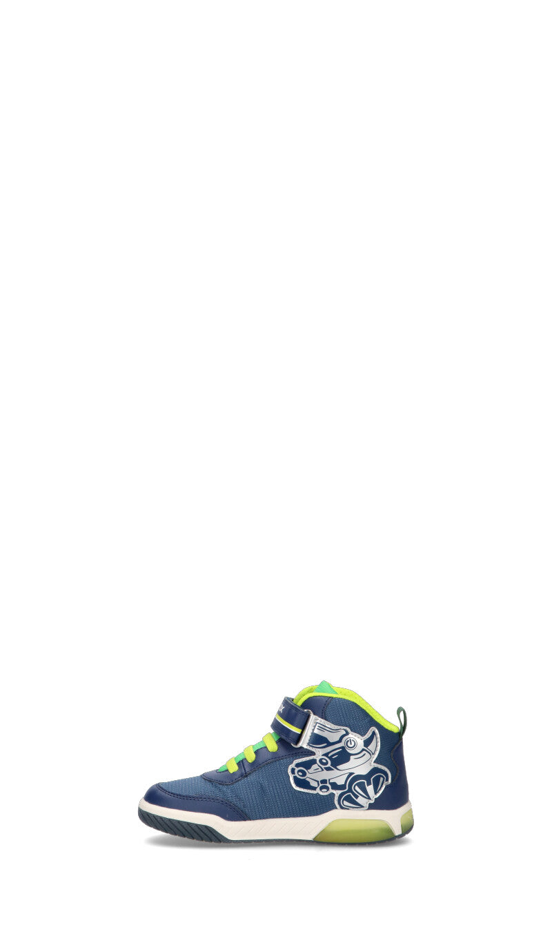 GEOX Sneaker bimbo blu/verde/gialla con luci