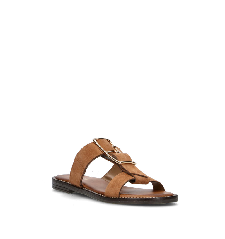 JEIDA Ciabatta donna cuoio in suede