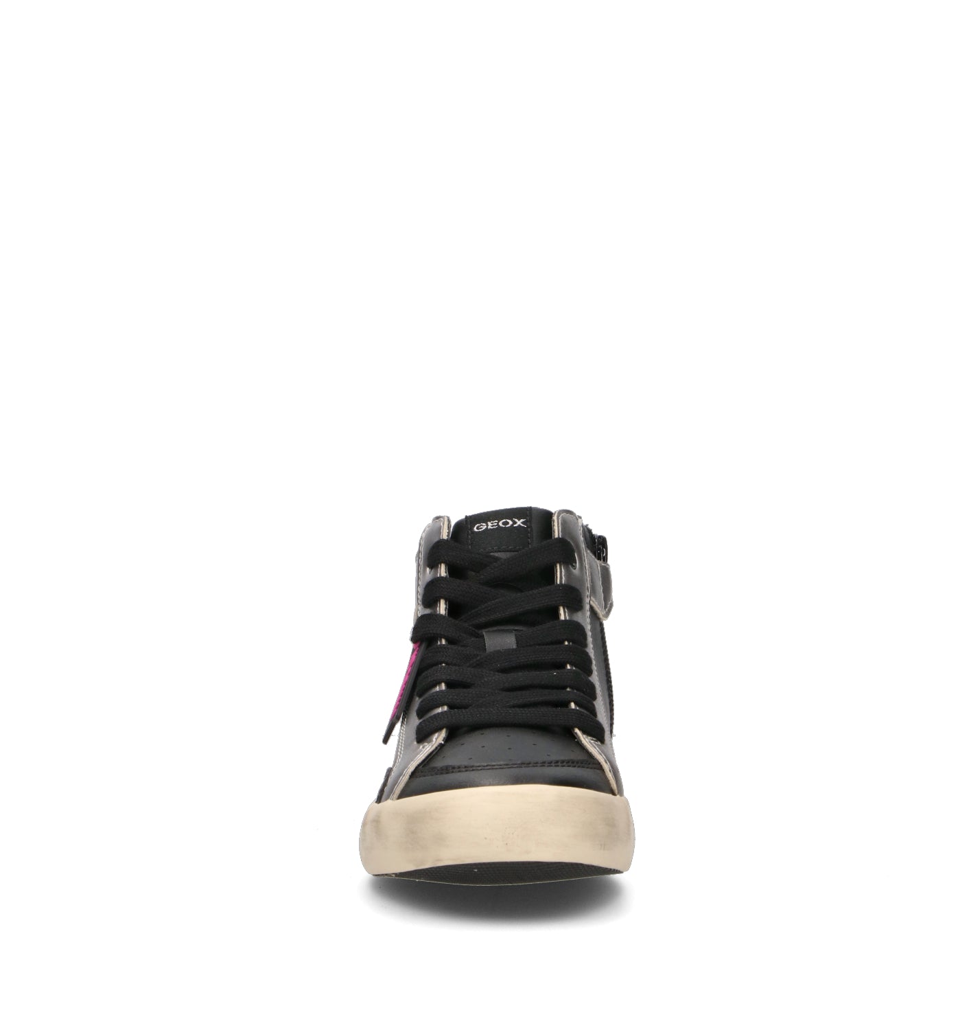 GEOX Sneaker ragazza nera/argento