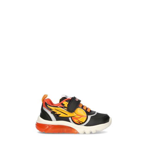 GEOX Sneaker bimbo nera/gialla