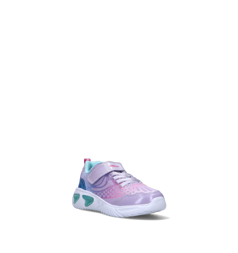 GEOX Sneaker bimba rosa/lilla con luci