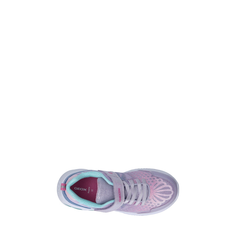 GEOX Sneaker bimba rosa/lilla con luci