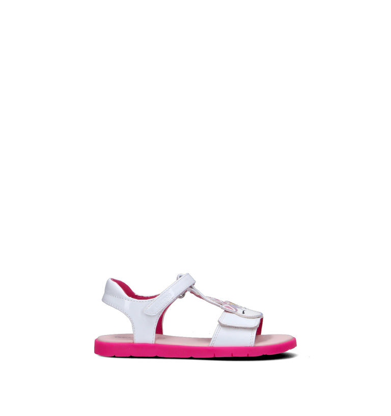 GEOX Sandalo bimba bianco