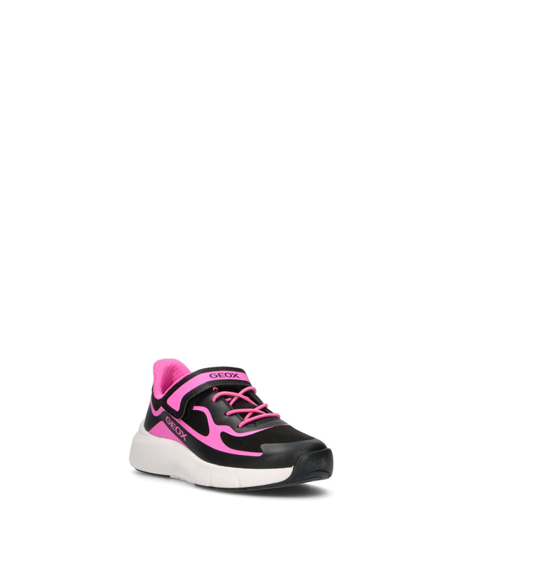 GEOX Sneaker bimba nera/rosa