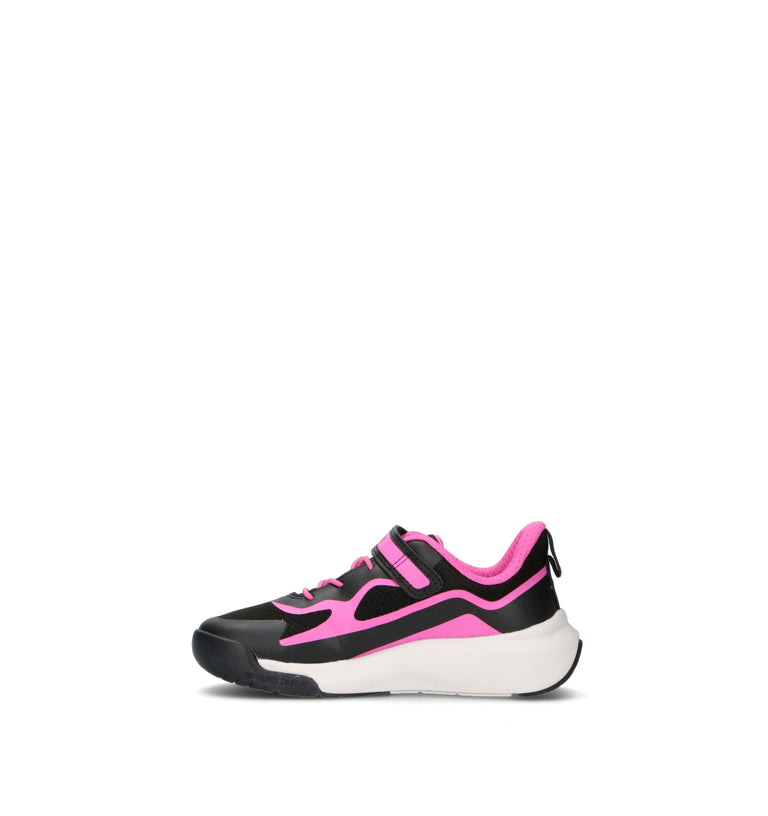 GEOX Sneaker bimba nera/rosa
